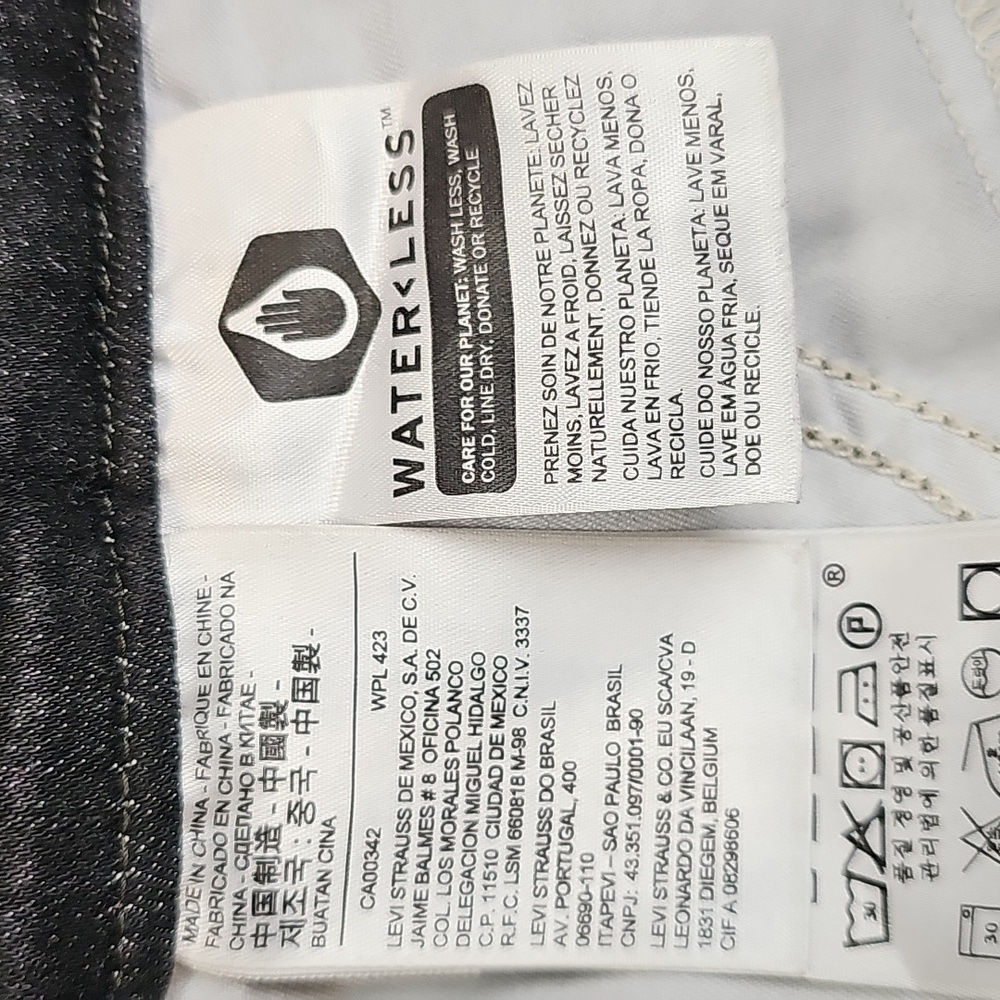 LEVI'S BLACK PREMIUM DENIM SKINNY ANKLE BIB OVERALLS - Picture 12 of 15